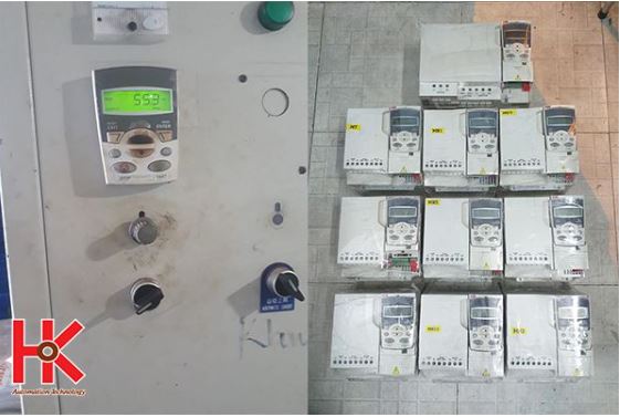 hình ảnh thực tế sửa biến tần abb tại cty hk