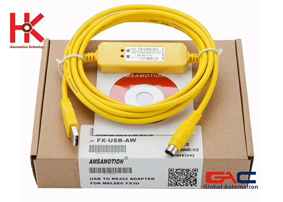Hình ảnh thực tế cáp lập trình PLC Mitsubishi FX-USB-AW